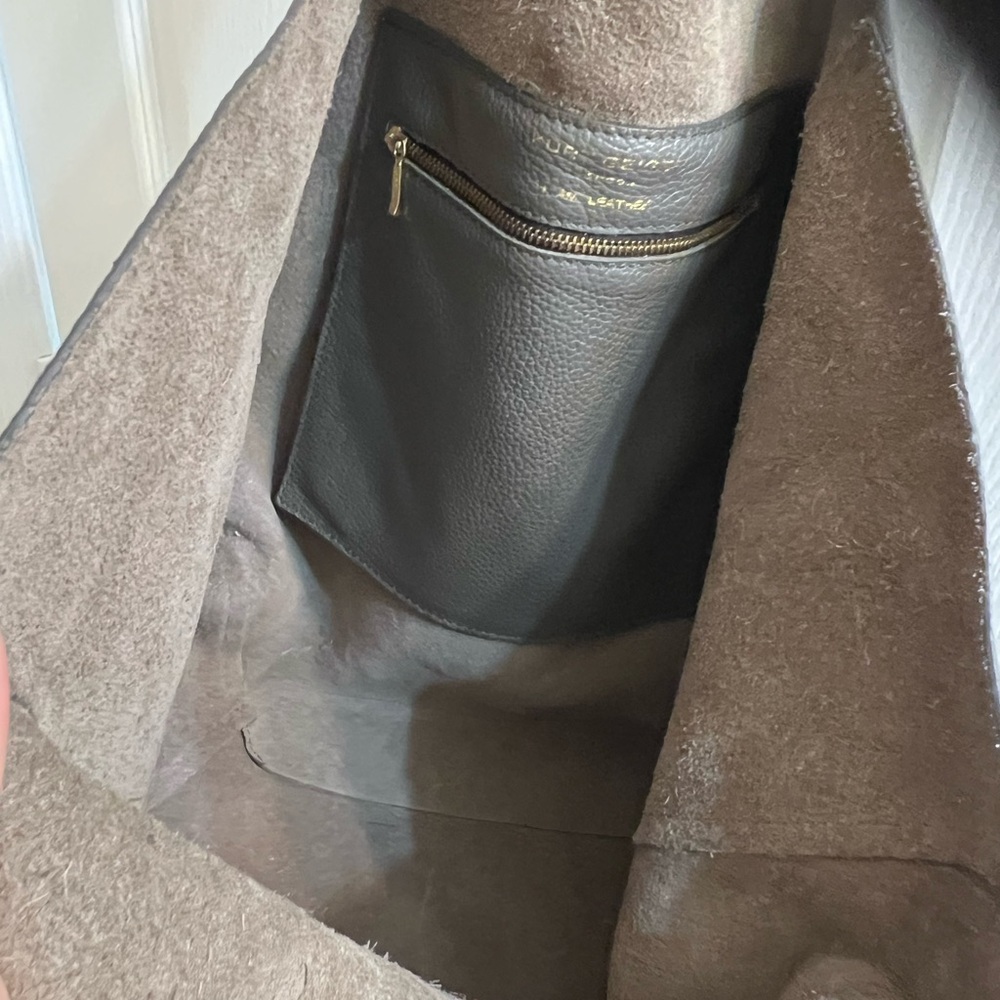 Kurt Geiger The Violet unstructured pebble gray leather large tote - Picture 7 of 11